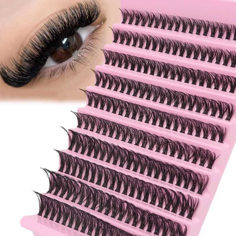 40/30/20/10D false eyelash clusters 100/200Pcs volume personal eyelashes Wispy fluffy eyelash clusters eyelash extension makeupW241024