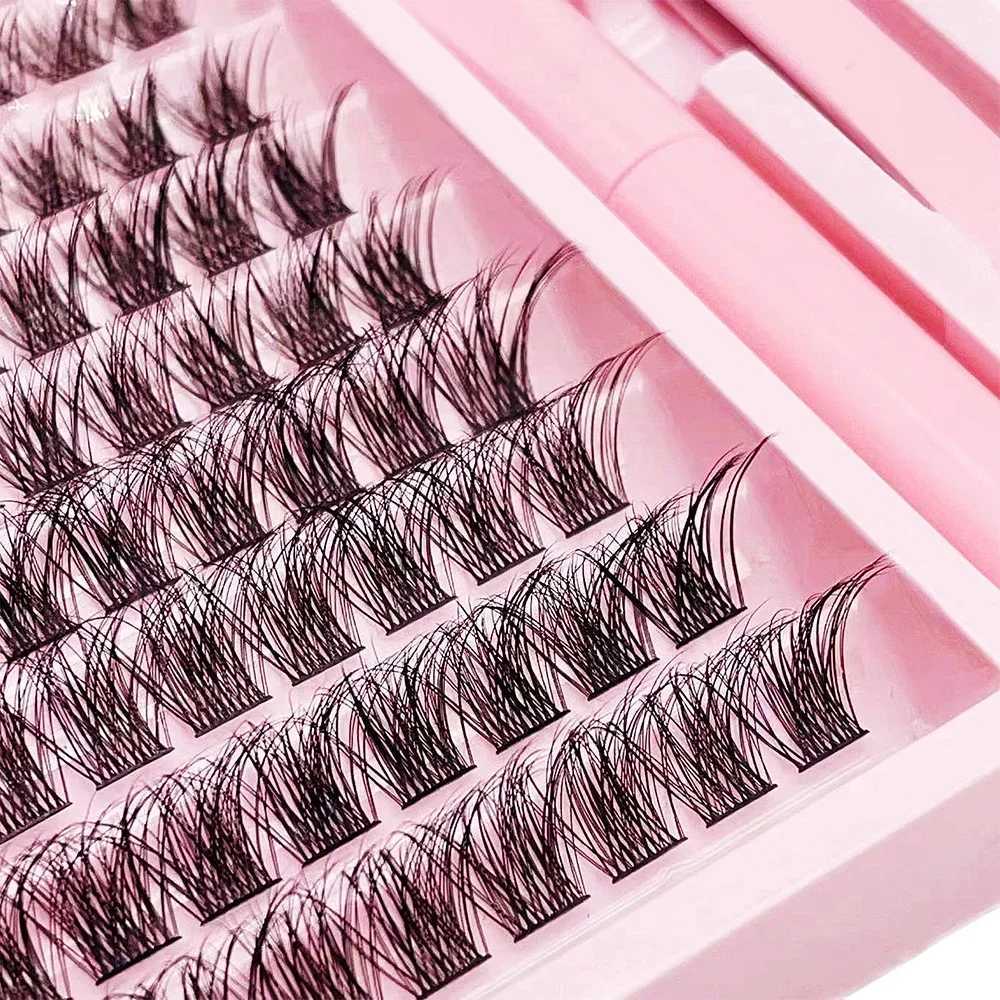 DIY eyelash cluster expansion kit 110 clusters single eyelash kit with adhesive fake eyelash cluster with tweetsW241024