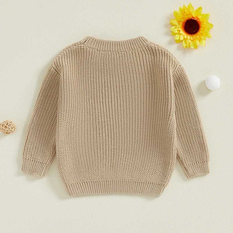 Baby Sweater Autumn Winter Preschool Long Sleeve Truck Embroidery Knitted Sweater Baby Children Boys and Girls Zipper Sweater W241025