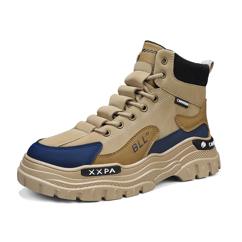 Men's & Women's Workwear Locomotive Snow Boots: Stylish Winter Cotton Fur Boots in Black 6880