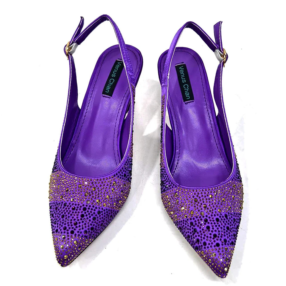 ChanItalian style evening dress party shoes and bag set with hollow bag with shoes elegant and comfortable mid heel womens shoes 241024