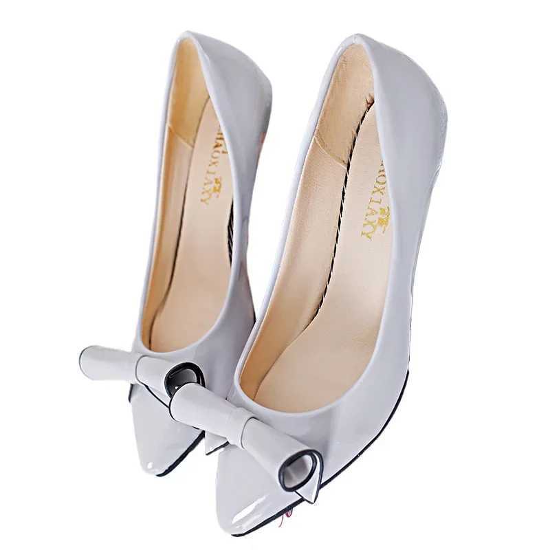 High Quality Womens Shoes High Quality Slippers - Womens High Heels Fi Bow Office and Professional New Shallow Mouth Womens High Heels T241024