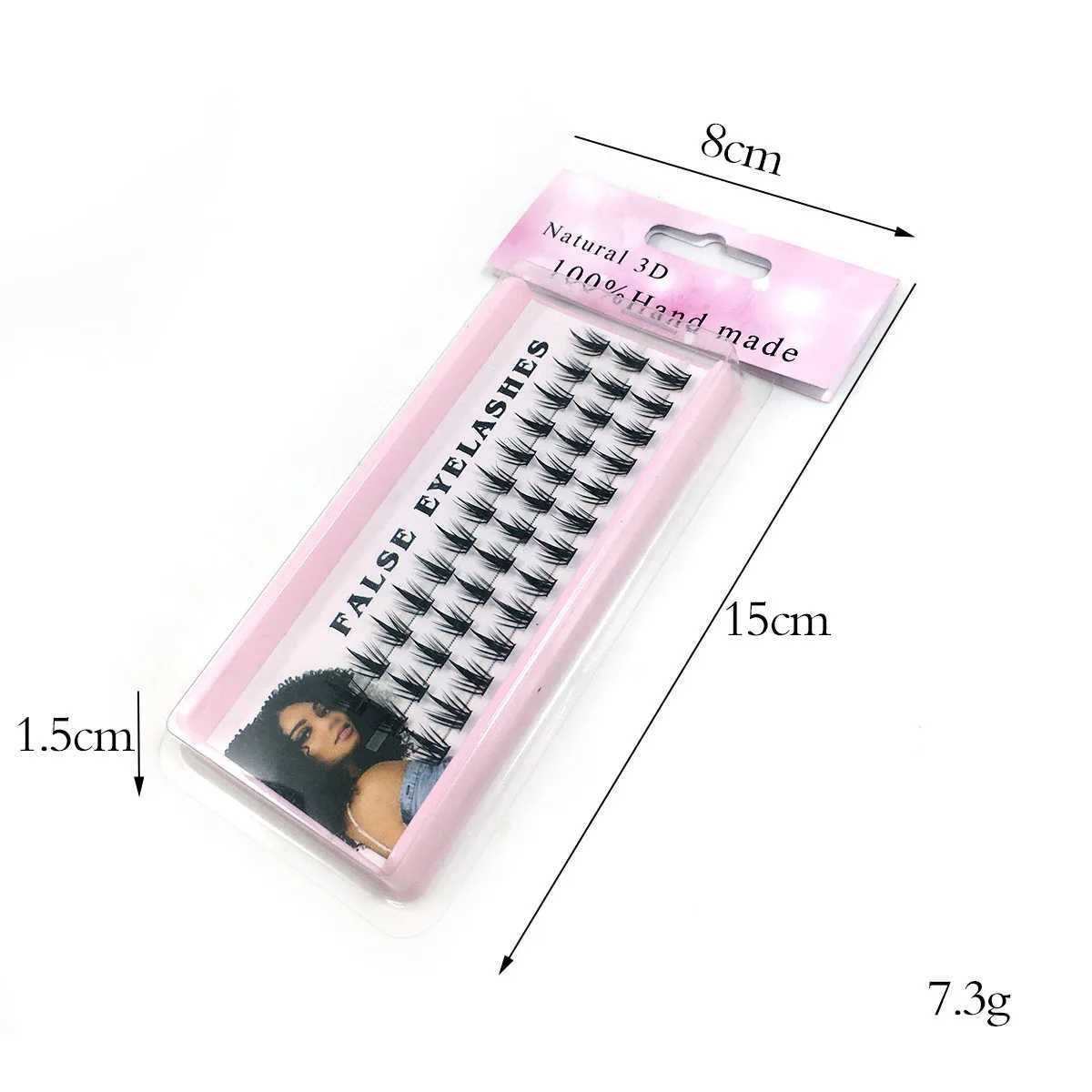 Comic Eyelash 45Pcs 3-Row 3D Artificial Mink Eyelash Natural False EyelashW241024