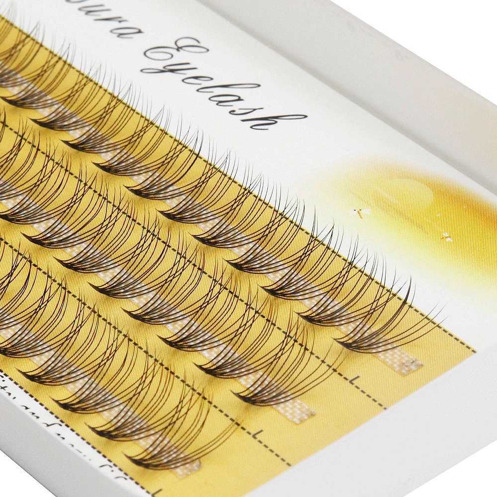 Natural 10D Mint Eyelash Extension 1 Box/60 Bundle Natural 3D Russian Personal Cluster Eyelash Makeup Tool Wholesale CiliaW241024