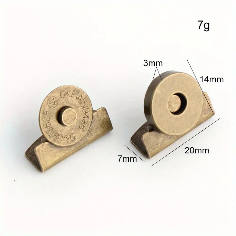 5PCS20PCS 207mm 4color canvas bag wallet magnetic buckle No need to sew shoulder clothes DIY handicraft clre 241017