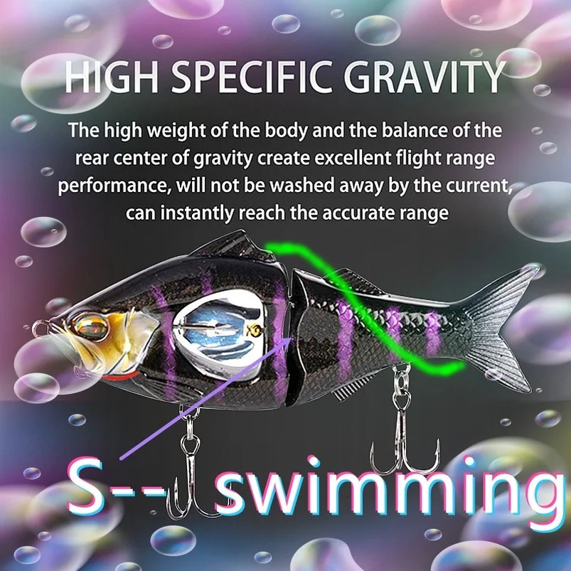 QQNAL 23g 11m Fishing Lure Bait Sinking Propeller Jointed Swimbait Artificial Jerkbait Crankbait Hard Ascesorios Pesca 241024