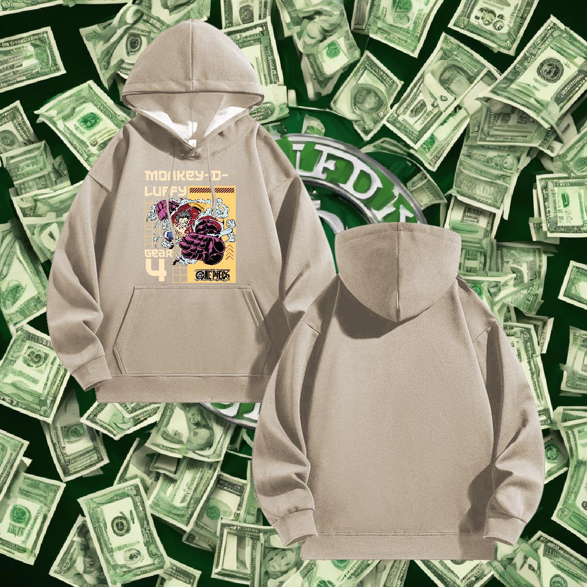 Brand Hoodie Men Hooded Collar Breathable Loose Men Hoodie Anime Oversized US Size Clothes Hoodie Daily Wear Velvet Thick