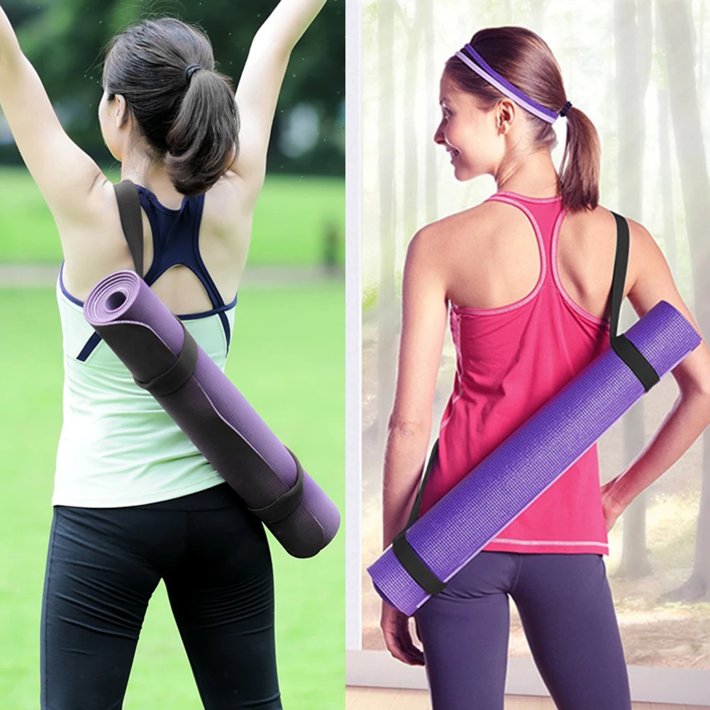 Adjustable Yoga Mat Belts Shoulder Straps Exercise Stretch Fitness Gym Sports Rope 241024