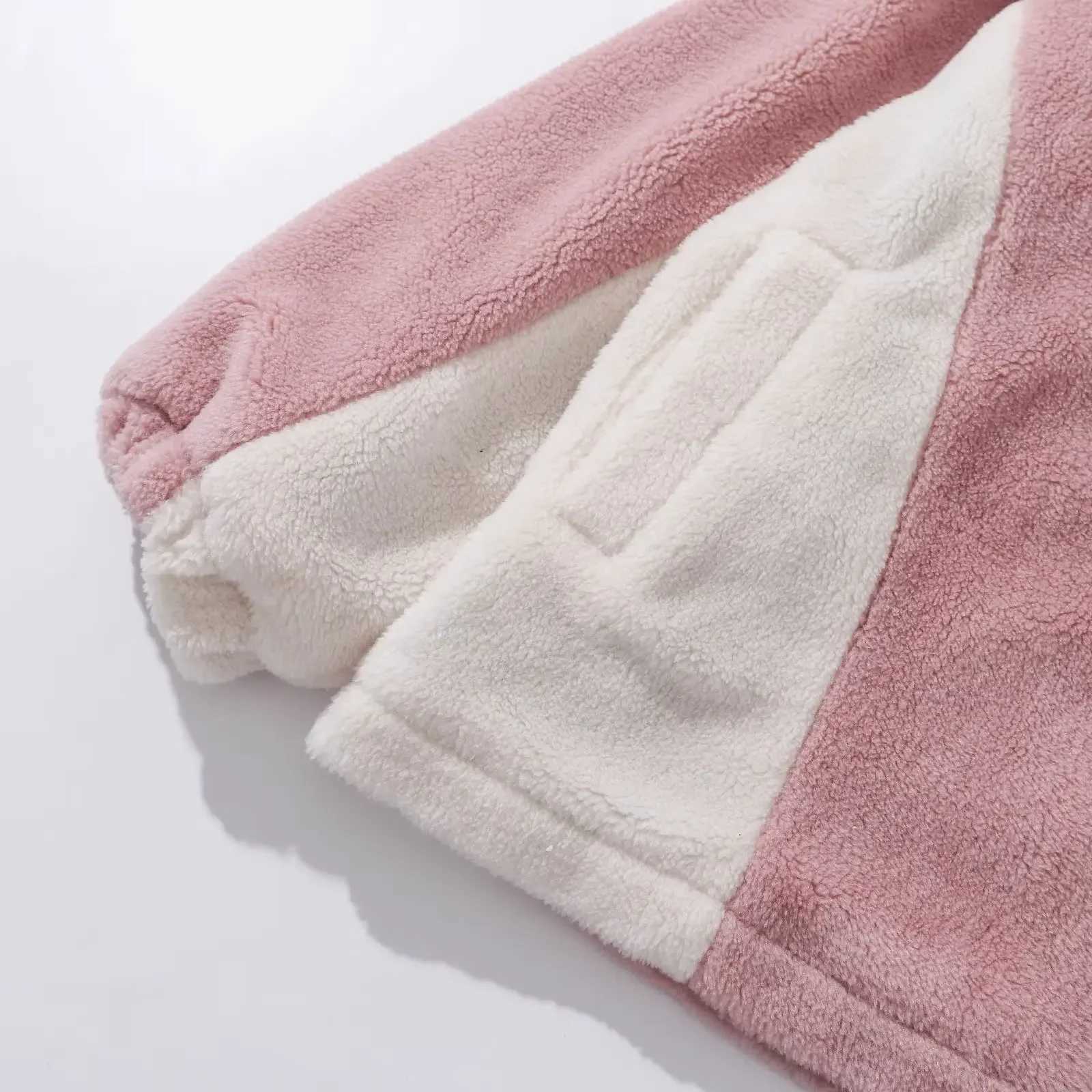 Mens womens winter casual cotton padded coat colored blocking W241024