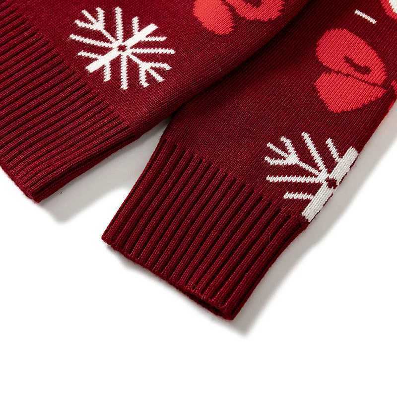 2024 Winter Christmas Sweater Childrens Cartoon Printed Knitted Autumn Boys and Girls Cotton Warm Knitted 2-6 Years W241025