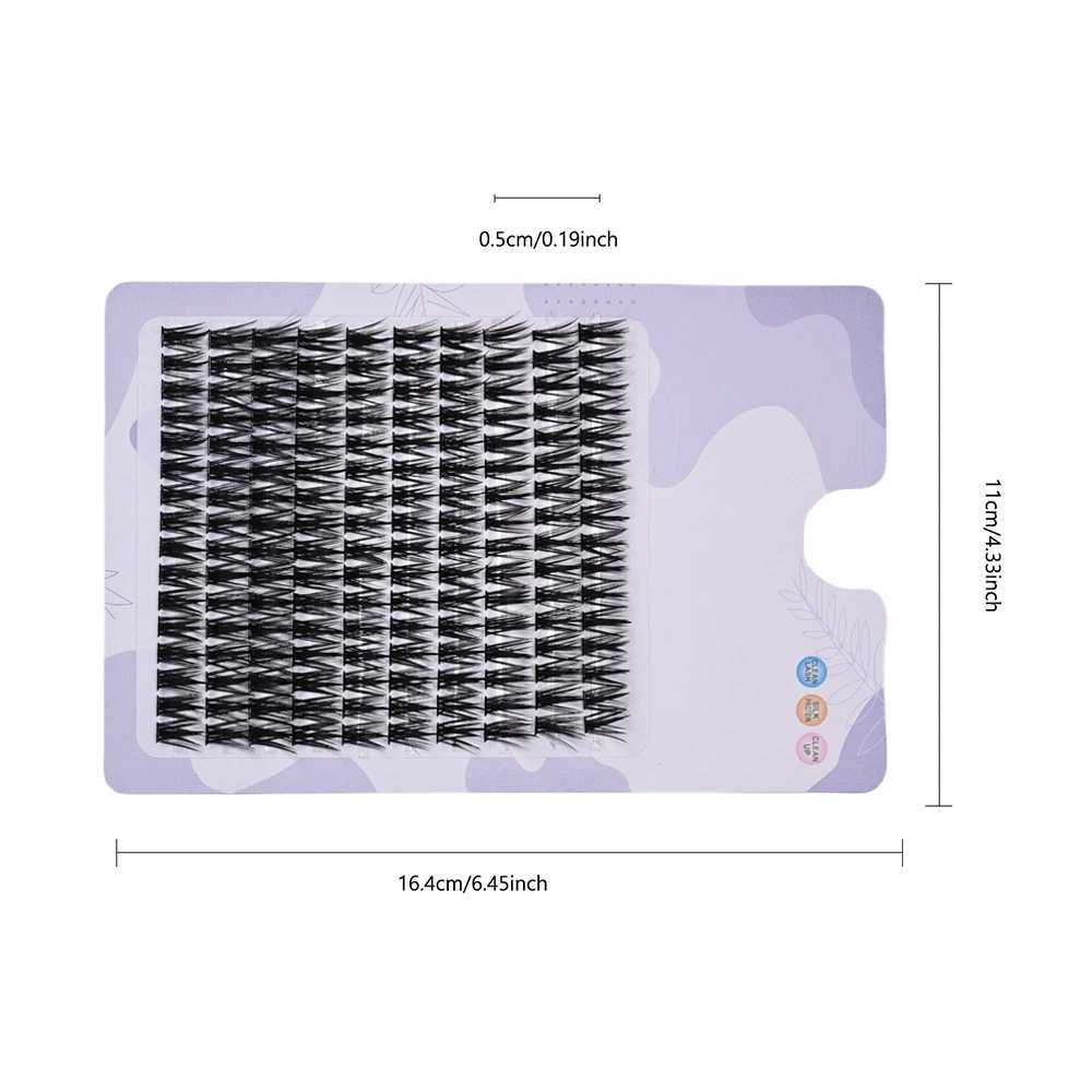 160 rows of clustered eyelashes artificial mink eyelash clusters natural eyelash extensions 3D Russian stripes personal eyelash clustersW241024