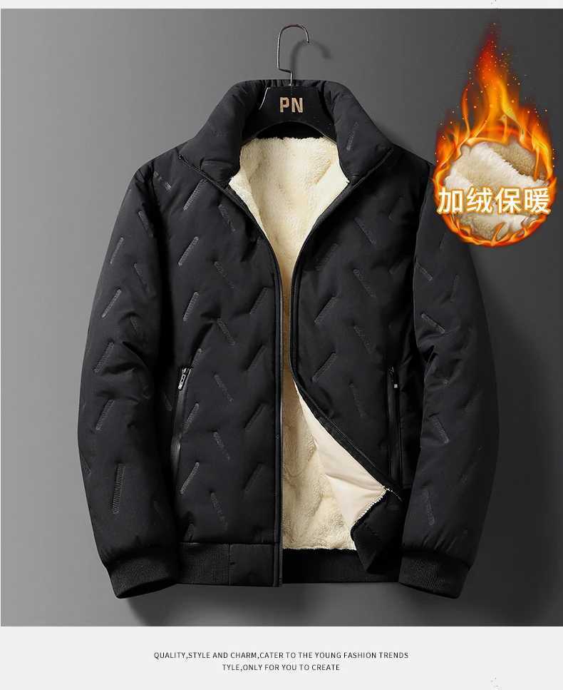 Mens Paddle Cashmere Warm Leisure Park Outdoor Clothing Mens Korean Heavy duty Cashmere Jacket Ele Hot Jacket W241024