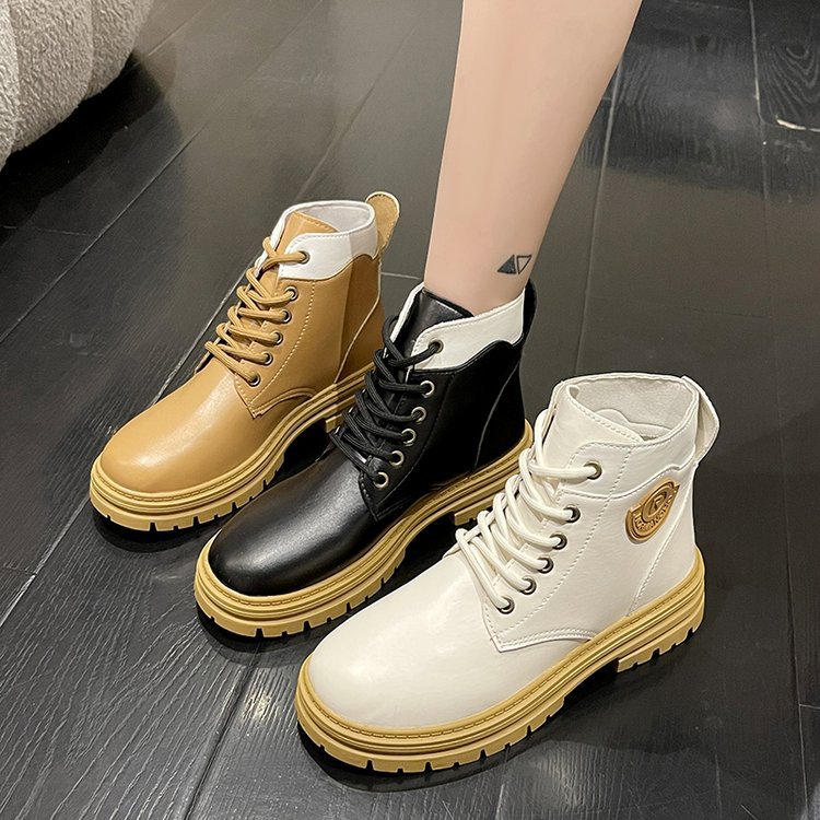 Women's Lace-up Martin Boots: Stylish 2024 Winter Short Boots with Free Shipping 4c44