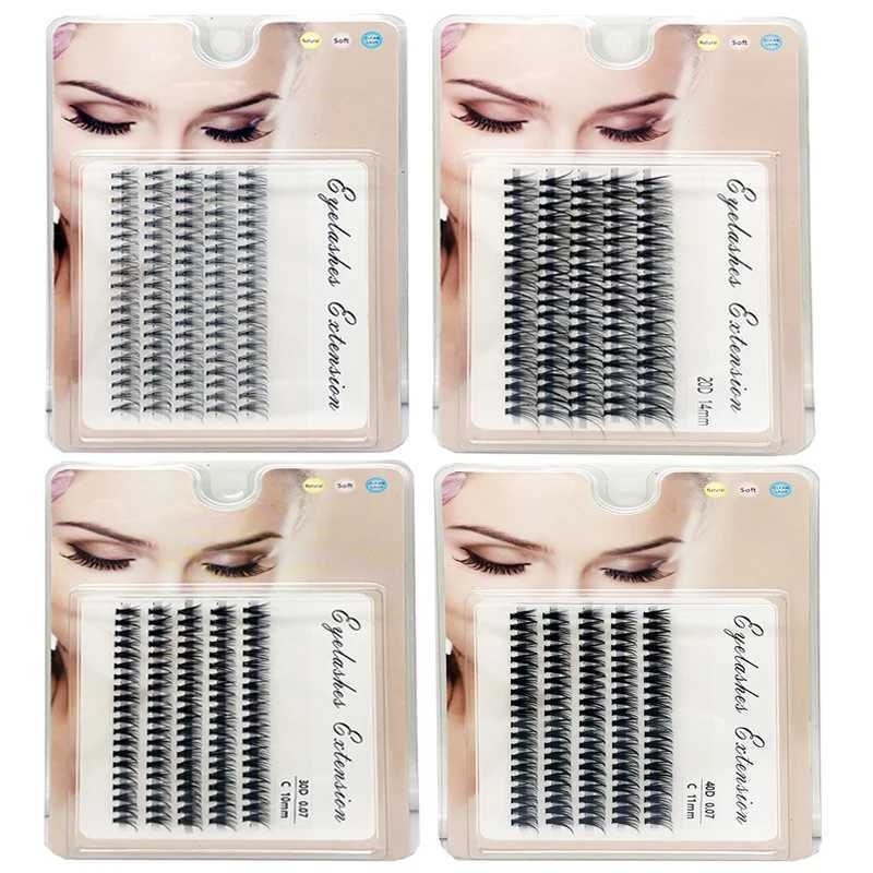 40/30/20/10D false eyelash clusters 100/200Pcs volume personal eyelashes Wispy fluffy eyelash clusters eyelash extension makeupW241024