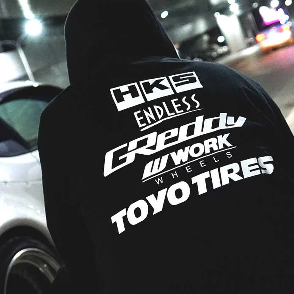 Arrivals Autumn and Winter Japanese JDM Modified Car Style ENDLESS Pure Cotton Adult Racing Sport Unisex Pullover 241010