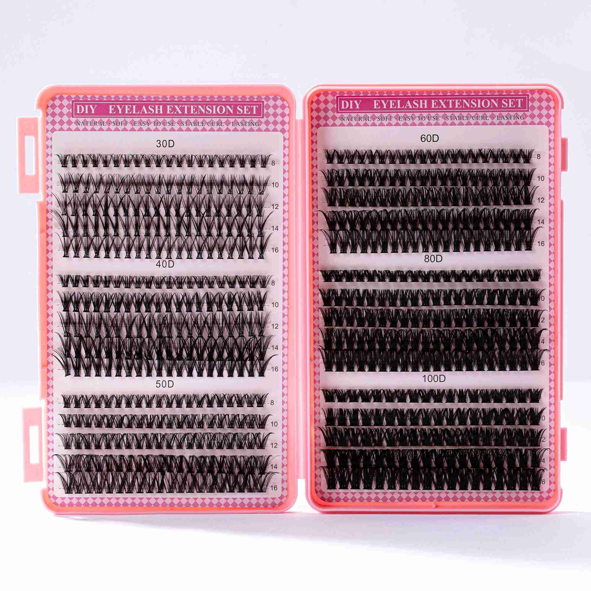 DIY Multi Type Mixed Wispy Artificial Mink Eyelash Fluffy and Natural Eye Makeup ToolW241024