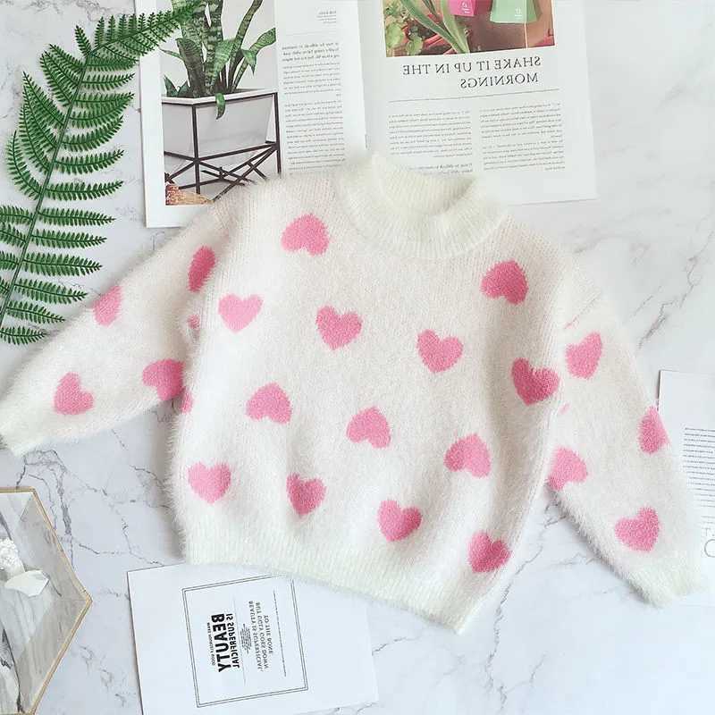 Autumn Winter New Little Girls Sweater Kids Clothes Knitted Pullover Kids Knitted Sweaters 1 2 3 4 5 6 7 8 9 4 Colors W241025