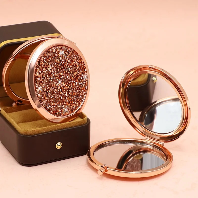 Custom Mini Bling Makeup Pocket Mirror 241024