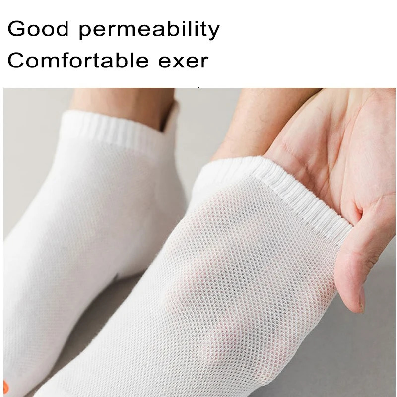 5 Pairs Bright Color Ankle No Show Socks Men Breathable Street Fashion Sport Deodorant Invisible Travel Running 241017