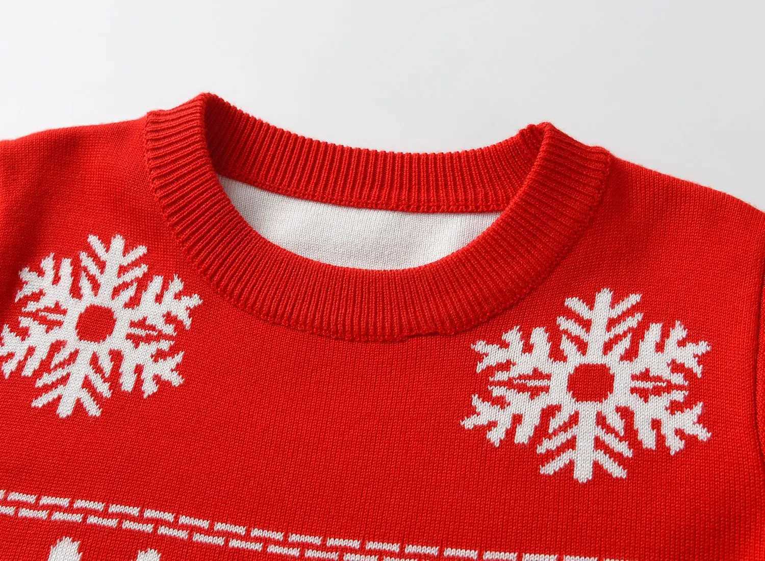 Childrens Christmas sweater girls baby knitting 2024 new autumn/winter boys cartoon elk thread coat 2 3 4 5 6 7 8 years old W241025