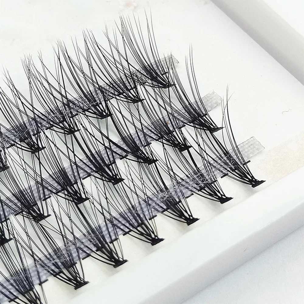 New 100 individual eyelash clusters ready for fan-shaped pleated mink eyelash extensions 20D/30D Russian rolled cashmere eyelashesW241024