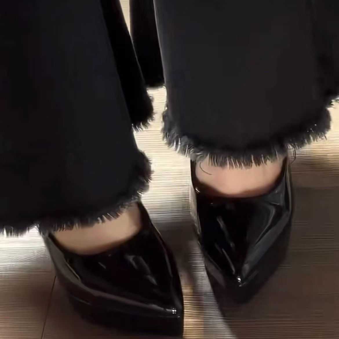 Heels sandals slides red bottomed Exquisite new slim heel pointed waterproof platform and sexy single shoe tall high heels womens shoes spring