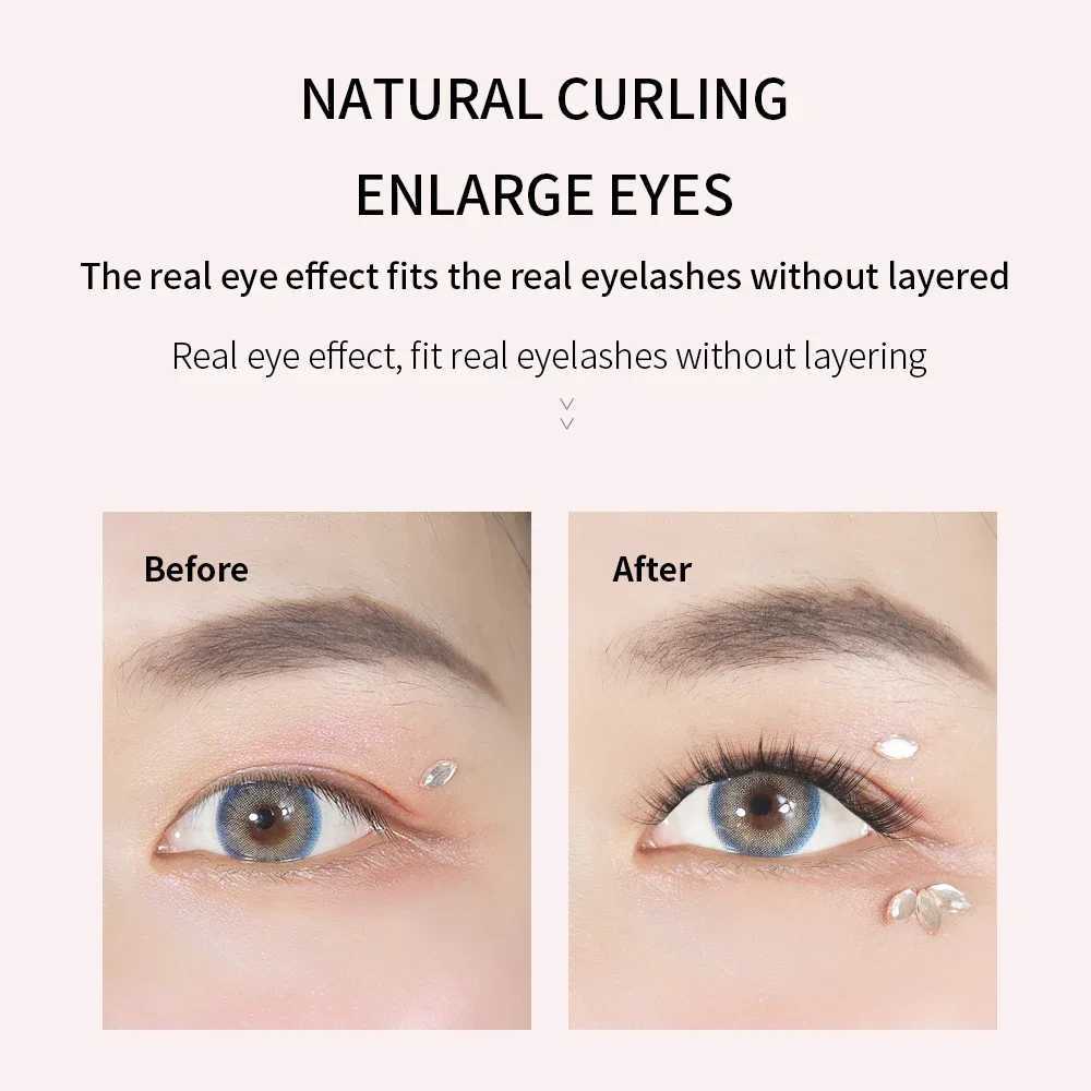 GLAMLASH 3D Eyelash Thickening Splicing False Eyelash Makeup Eyelash Extension Natural Soft Single Cluster EyelashW241024