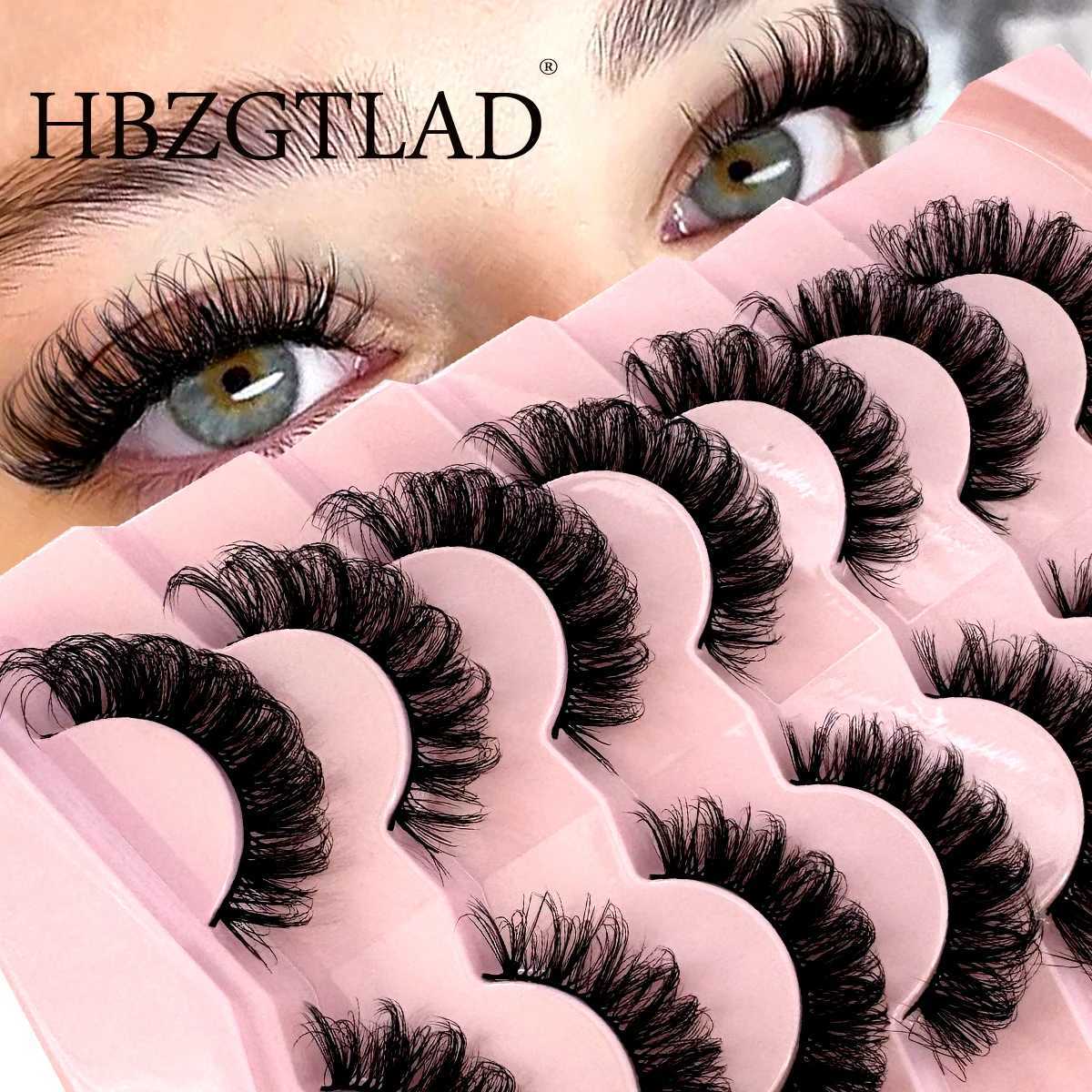 7 pairs of Russian striped eyelashes DD curly eyelash pack fluffy false eyelashesW241024