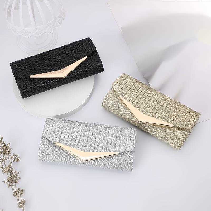 CMM New Womens Dinner Bag Solid Color Flip Wedding Bag Dress Bag Chain Bag Womens Dinner Bag