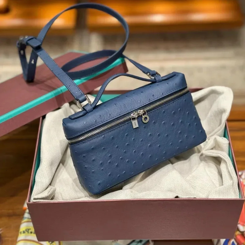 Ostrich Leather Crossbody Bag: Stylish & Versatile 2024 Handbag dh911125171