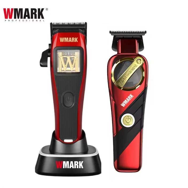 2024 WMARK 9213+X1 trimmer set magnetic lever motor high-speed 9000rpm beard trimmer mens trimmer DLC blade W241025