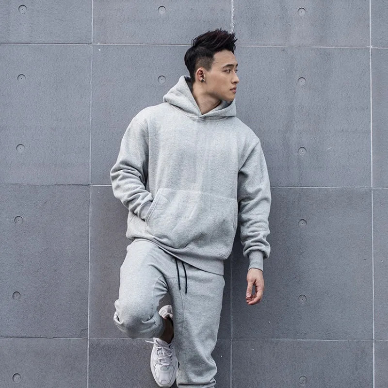 Loose Cotton Mens Hooded Sweatshirt Pocket Black Male Hoodie Funny Welcome Deal Y2k Vintage Novelty and y Harajuku Fashion 241021