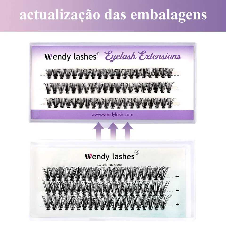 Wendy eyelash cluster eyelash extension 30D/40D/60D/80D 0.07D natural style personal eyelash handmade eyelash bundleW241024
