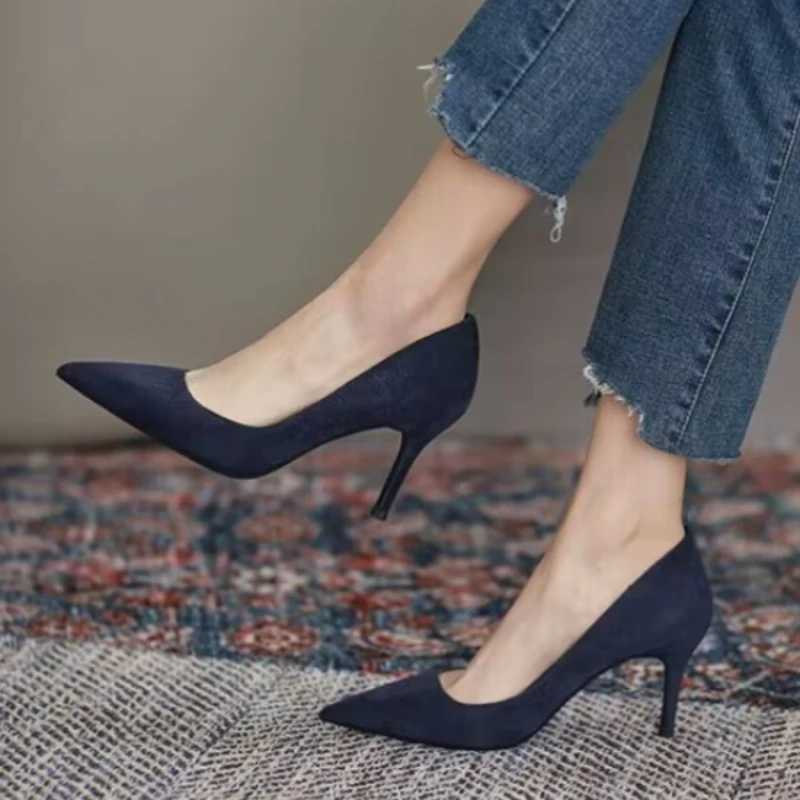 High Quality Brand Womens Shoes Slip Womens High Heels Fi Shallow Party Sandals Womens Sexy Point Toe High Heels Plus Size Women T241024