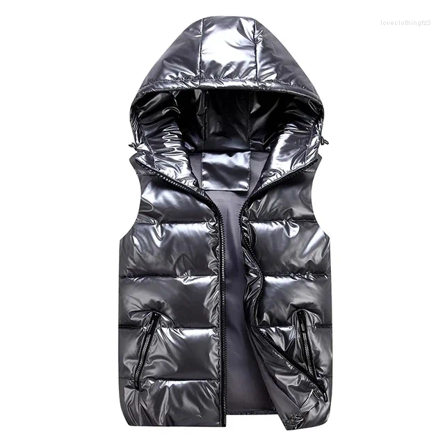Men's Down Men Winter Bright Color Vest Waistcoat Jacket Bodywarmer Lightweight Windbreaker Coat Cloth