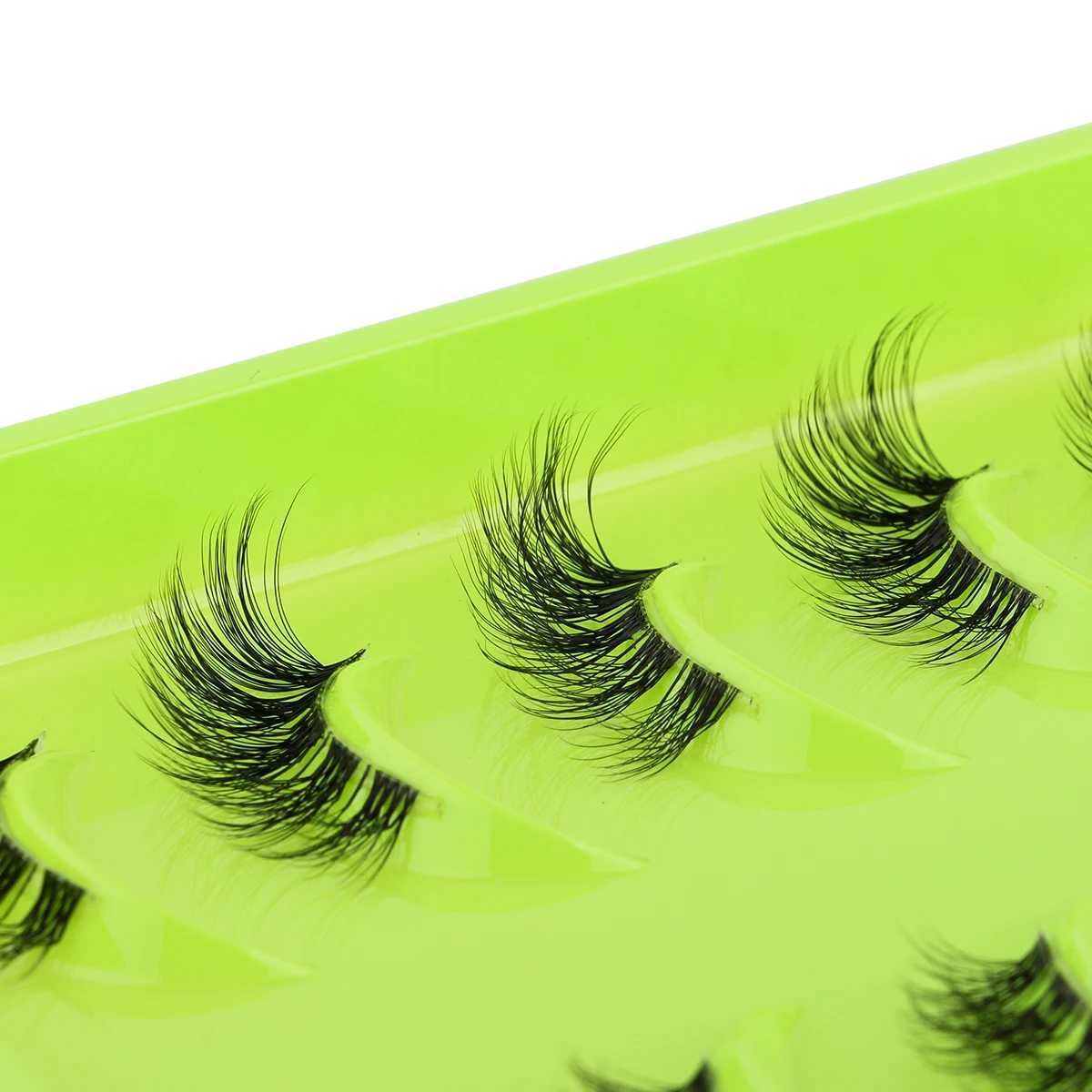 3/10/20 Double Half Eyelash Soft 3D Artificial Mink Eyelash Makeup Cat Eyelash False Cilios Fluffy Eyelash Extension MakeupW241024