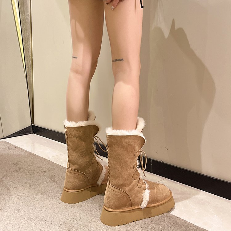 free shipping new designer men womens snow winter cotton warm fur furry shoes veet and thicken boots booties 3c0d b95