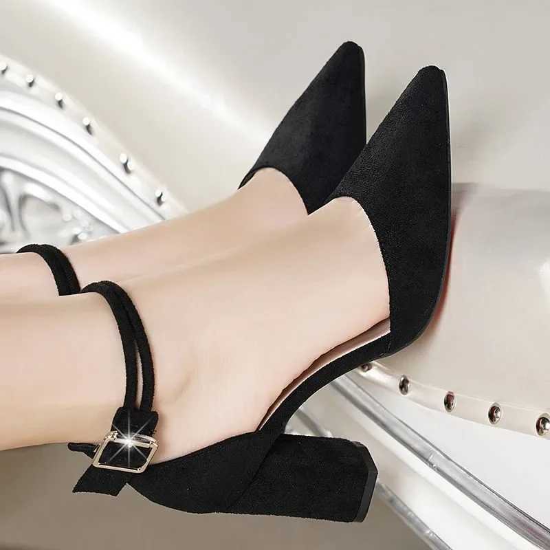 High Quality Womens Shoes Fi Spring and Autumn High Heels Womens Pointed Toe Comfortable Party Evening Wedding Gift Pump Zapatos De Mujer T241024