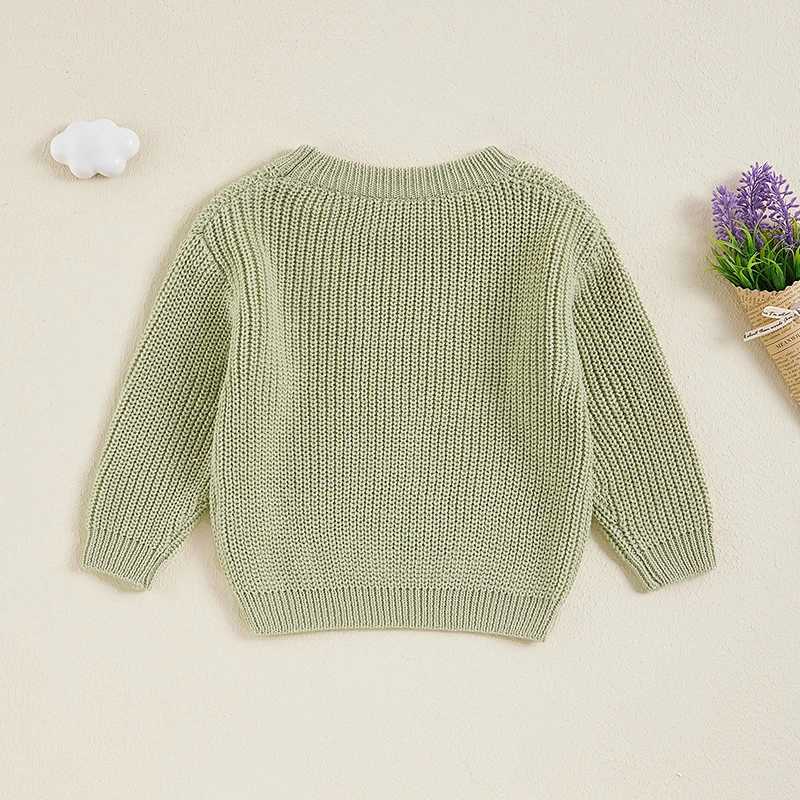 0-5Yrs Baby Boys and Girls Knitted Sweater 2024 New Baby Knitted Soft Spring Long Sleeve Baby Pullover Top W241025