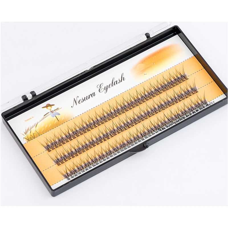 Latest Korean popular fish tail braid type fashionable swallowtail braid fly eyelashes two medium short long plant graffiti false eyelashes wholesaleW