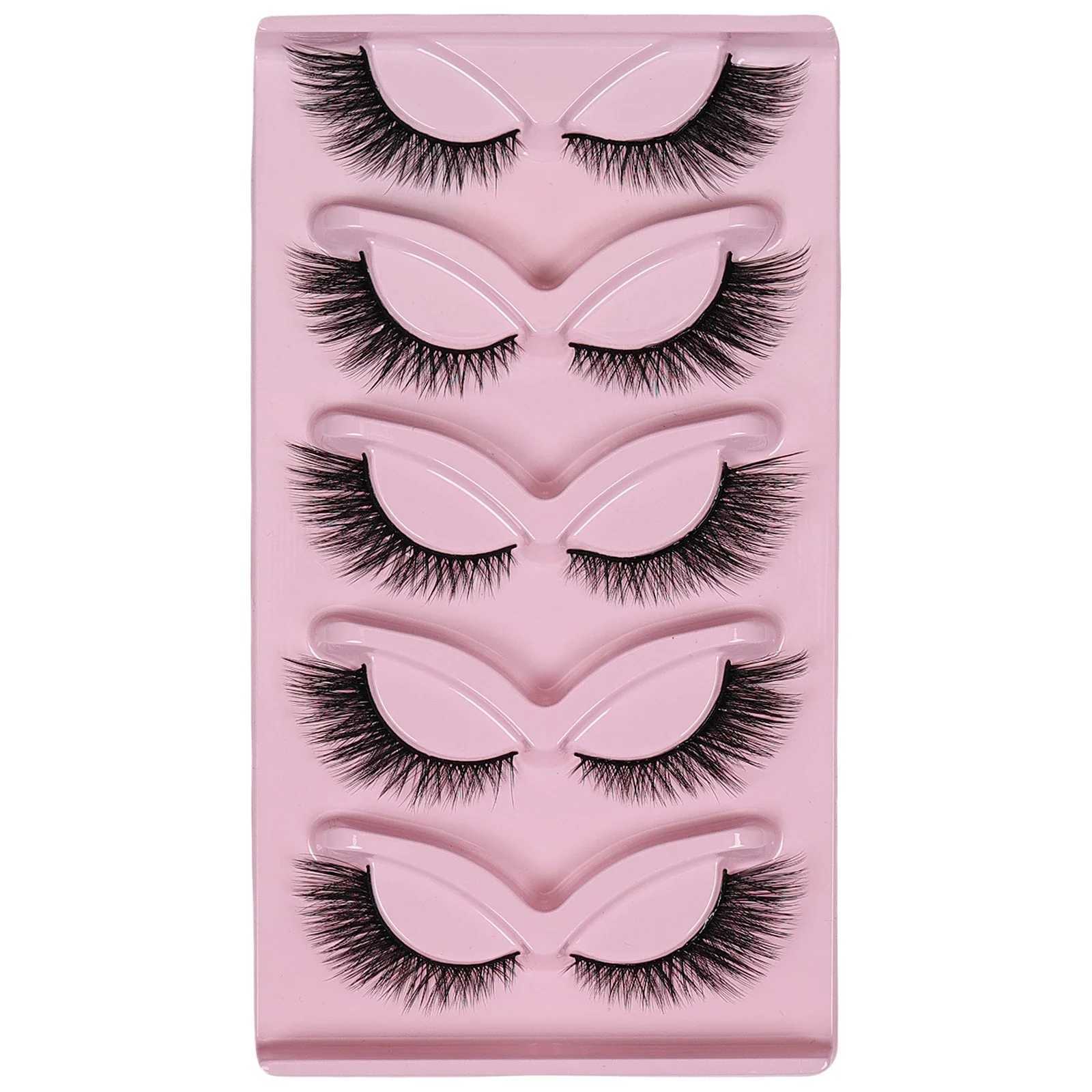 5 pairs of cat eye eyelashes Wispy false eyelashes fluffy cat eye eyelashes extended false eyelashesW241024