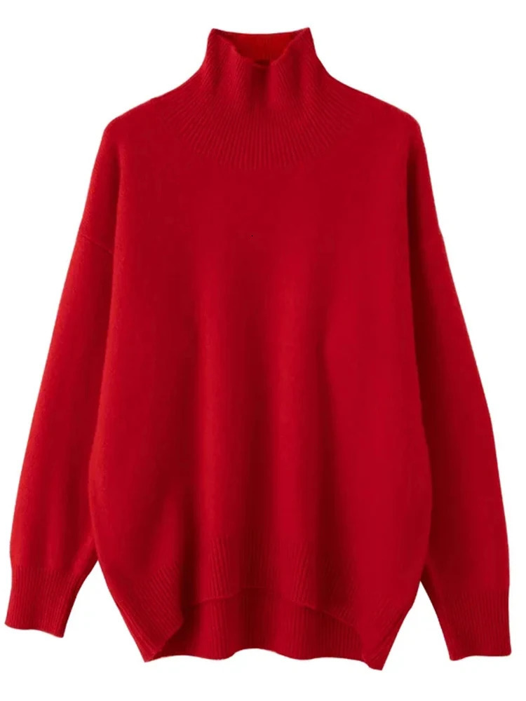 Circyy Turtleneck Knitted Sweater Women Casual Pullovers 100% Wool Basic Sweaters Korean Fashion Autumn Winter Female 241021