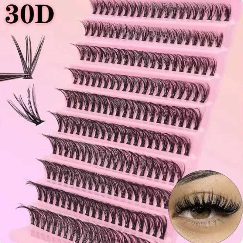 40/30/20/10D false eyelash clusters 100/200Pcs volume personal eyelashes Wispy fluffy eyelash clusters eyelash extension makeupW241024