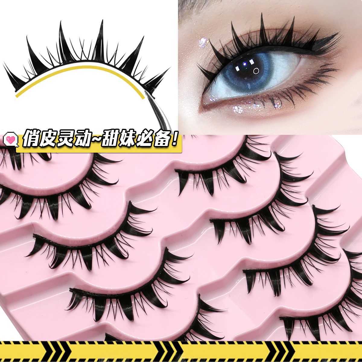 Manga Eyelash New Natural Manga Eyelash Soft Eyelash Thick False Eyelash Makeup Eyelash Wispy Manga Soft Eyelash Extension HotW241024
