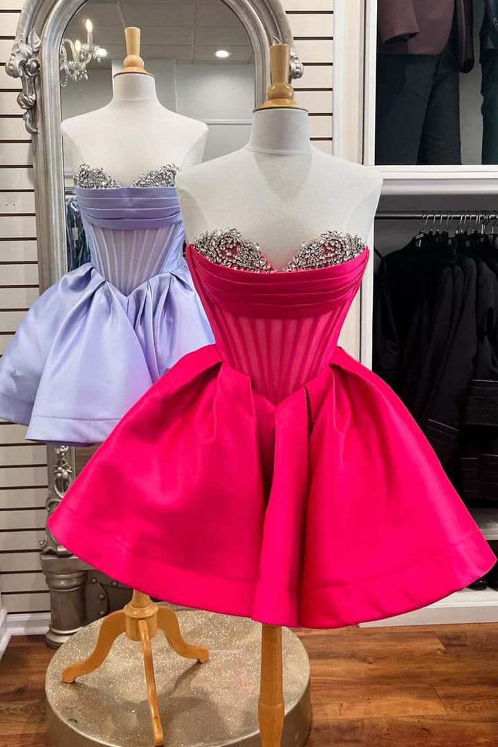 Cute A e Sweetheart Corset Fuia Homecoming with Beading Bodycon Mini tail Graduation Dresses Short Prom Dress