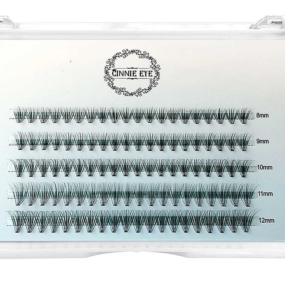New 100 individual eyelash clusters ready for fan-shaped pleated mink eyelash extensions 20D/30D Russian rolled cashmere eyelashesW241024
