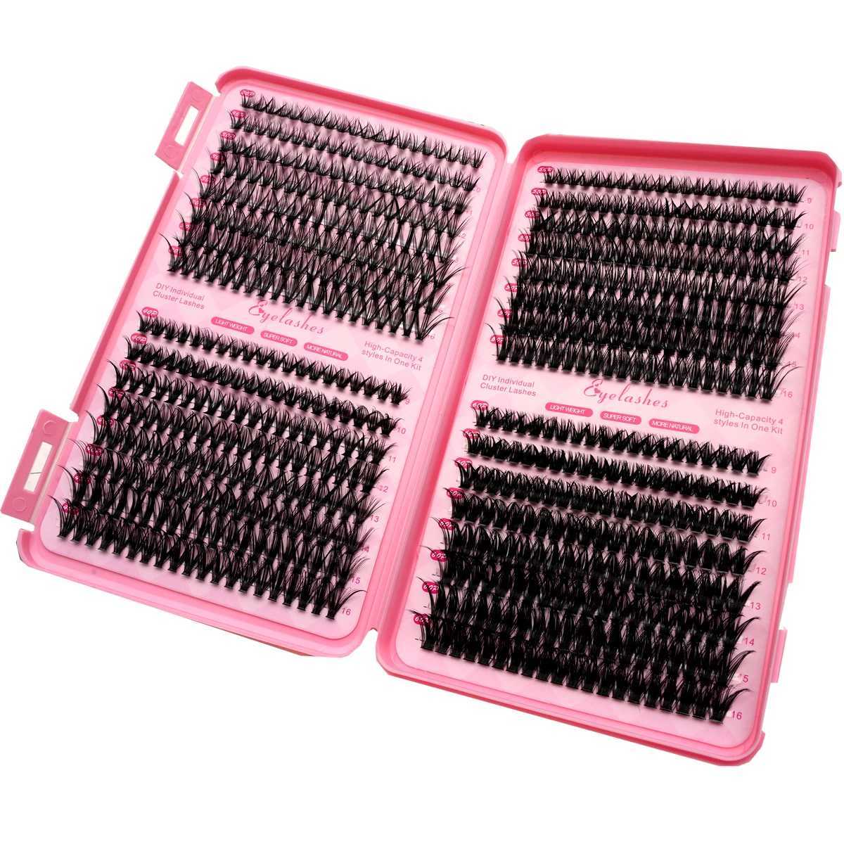 640pcs 30D/40D/50D/60D personal eyelash book cluster expansion false eyelashes DIY at home cluster eyelashes expansion makeupW241024