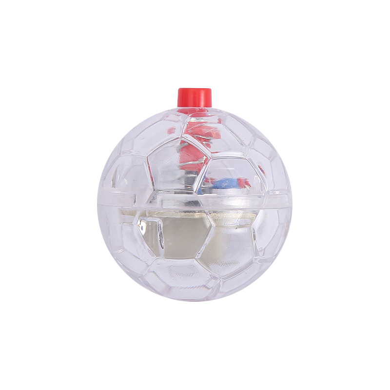 Pet light-emitting teasing cat ball sports interactive entertainment cat toys self hi smart teasing cat set plastic football ball