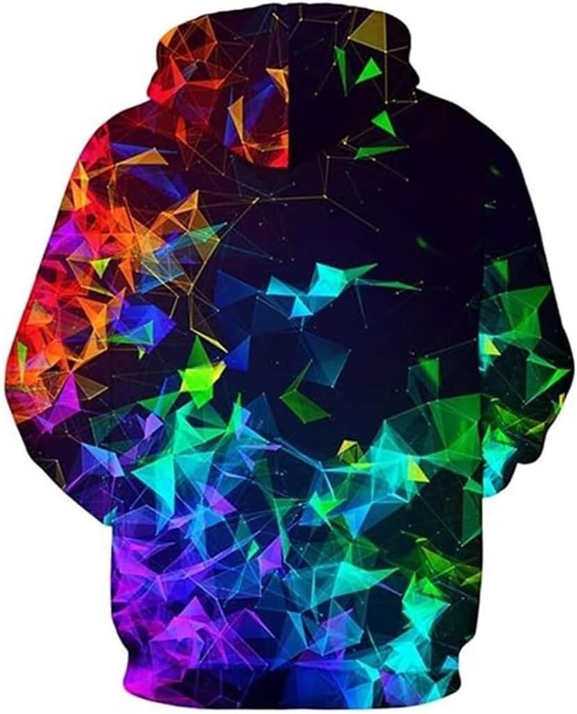 Hoodie for Mens Womens Unisex 3D Novel Digital Printing Pocket Hoodie Outdoor Sweatshirt Graphic Pullover Long Sleeve Fashionable and Warm