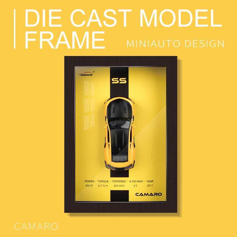 1 32 photo frame version alloy metal sports car model simulation 3D racing car suspension painting collection childrens gift decoration X241024